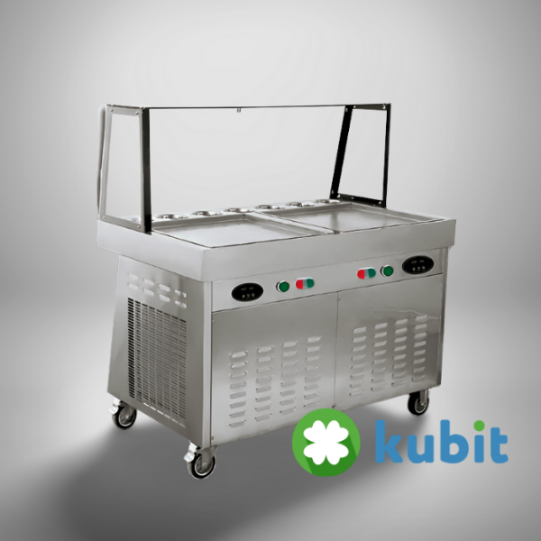 Máquina para Helado Tailandés 2 Planchas KKT-500FL-2