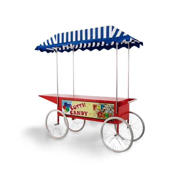Carro para máquina de Algodón de Azucar o Popcorn