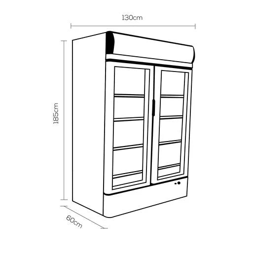 Visicooler 2 Puertas 800 Lts - LC-800 Bozzo