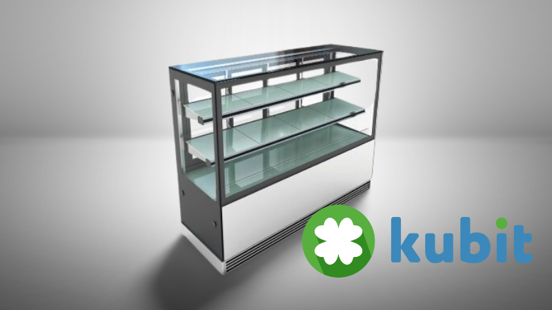 Vitrina Recta Refrigerada Pastelera 1,8 Mt