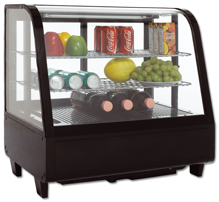 Vitrina Sobremesa Refrigerada 100 Lts RTW-100 Negro
