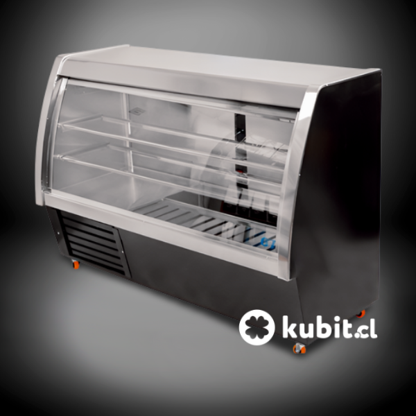 Vitrina Refrigerada Curva MC-15 (1.5 mt) Certificada - Mesón Refrigerado