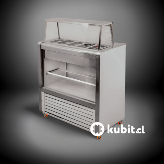 Vitrina Salsera Refrigerada 5 Depósitos - Certificada