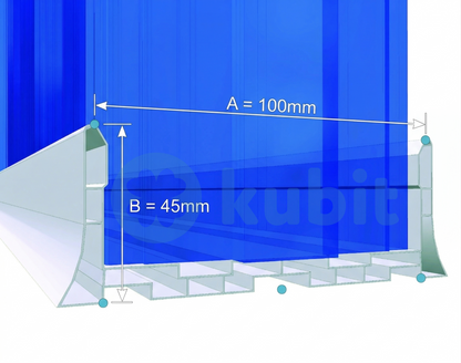 Canal U Panel 100 mm - CASTEL (3 mts)